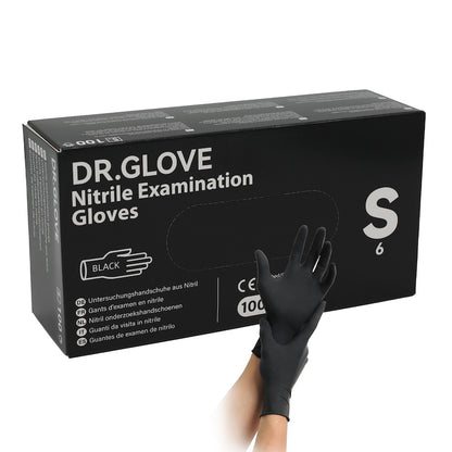 Dr Glove Nitril, schwarz, 100 Stück